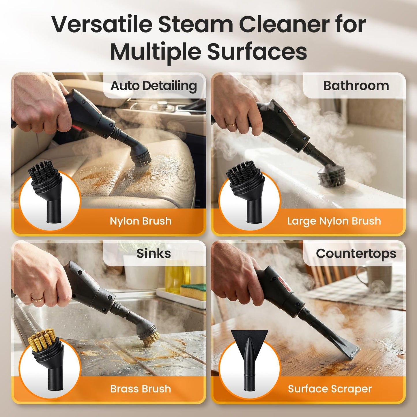 2500W Handheld Steam Cleaner for Home